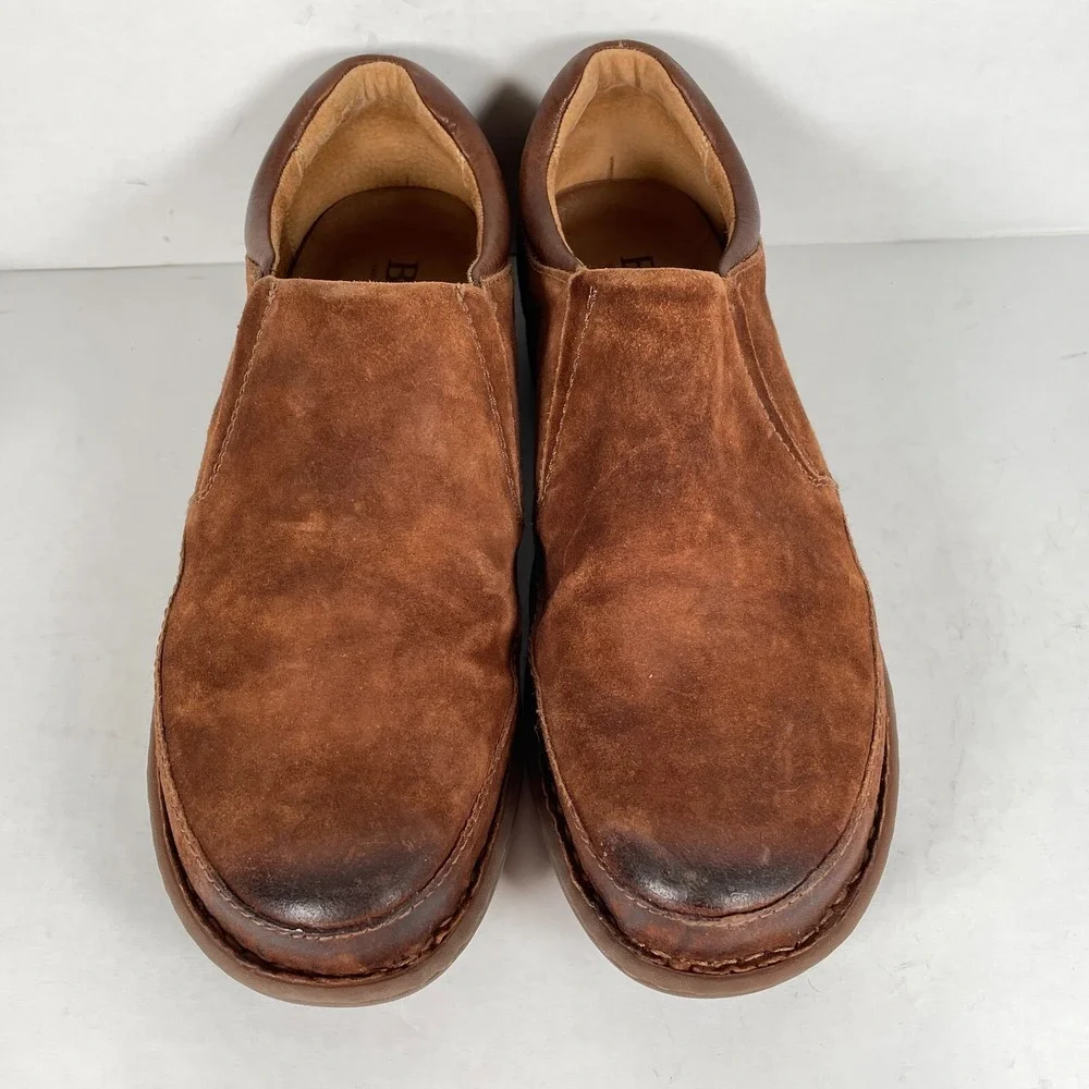 Born Nigel Loafers Mens Size 13 M Brown Suede Slip On Casual Comfort Shoes
